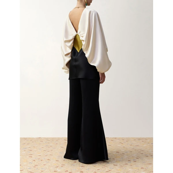 Zimmermann Clash Drape Tunic in Multicolour | Tops | Luxury Shoes , view 4