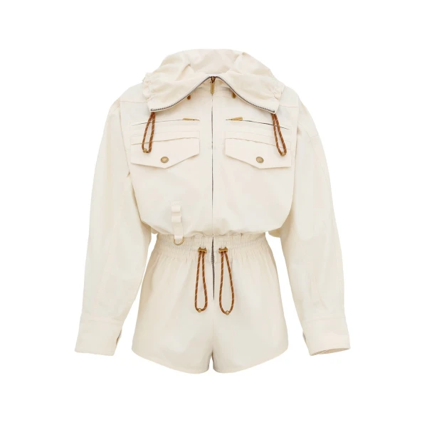 Zimmermann Clash Drill Playsuit in Ivory | Jumpsuit | Luxury Shoes 