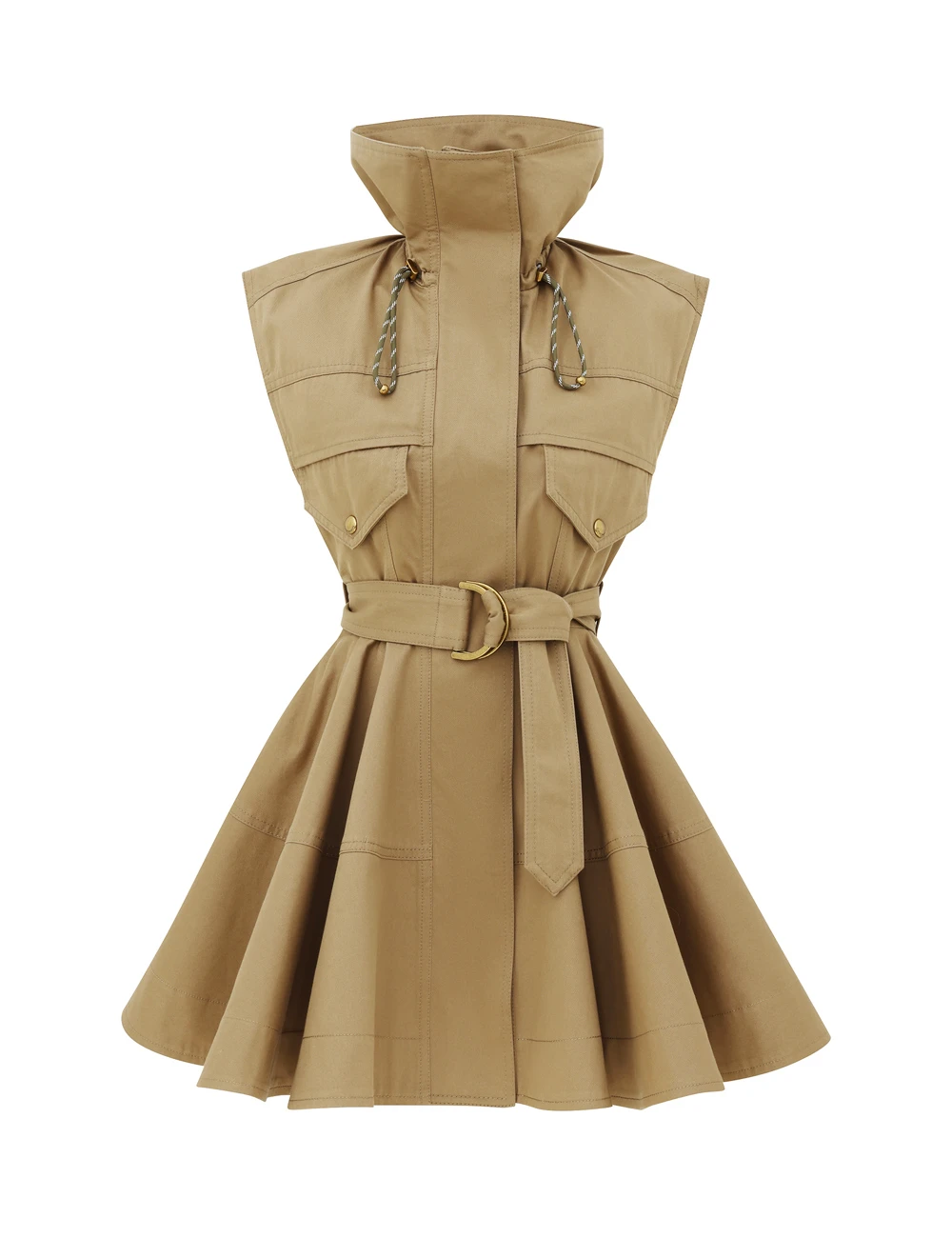 Zimmermann Clash Drill Utility Mini Dress | Ready to Wear Collection Luxury Shoes Zimmermann Clash Drill Utility Mini Dress