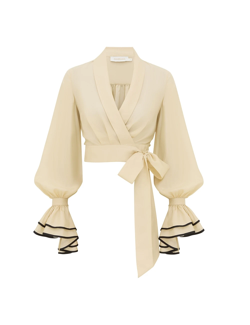 Zimmermann Clash Habotai Silk Blouse | Ready to Wear Collection Luxury Shoes Zimmermann Clash Habotai Silk Blouse