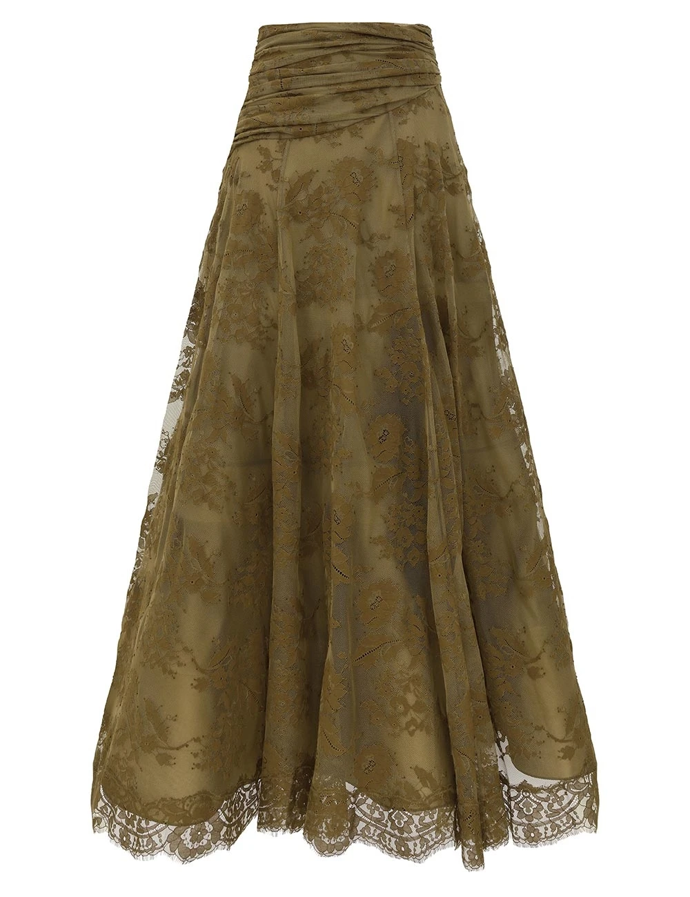 Zimmermann Clash Lace Drape Maxi Skirt | Ready to Wear Collection Luxury Shoes Zimmermann Clash Lace Drape Maxi Skirt