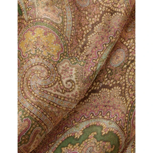 Zimmermann Clash Lantern Midi Dress in Multicolour | Midi Dresses | Luxury Shoes , view 6