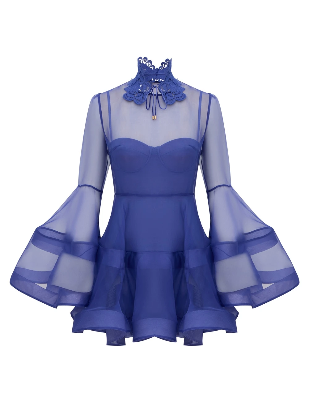Zimmermann Clash Lantern Mini Dress | Ready to Wear Collection Luxury Shoes Zimmermann Clash Lantern Mini Dress