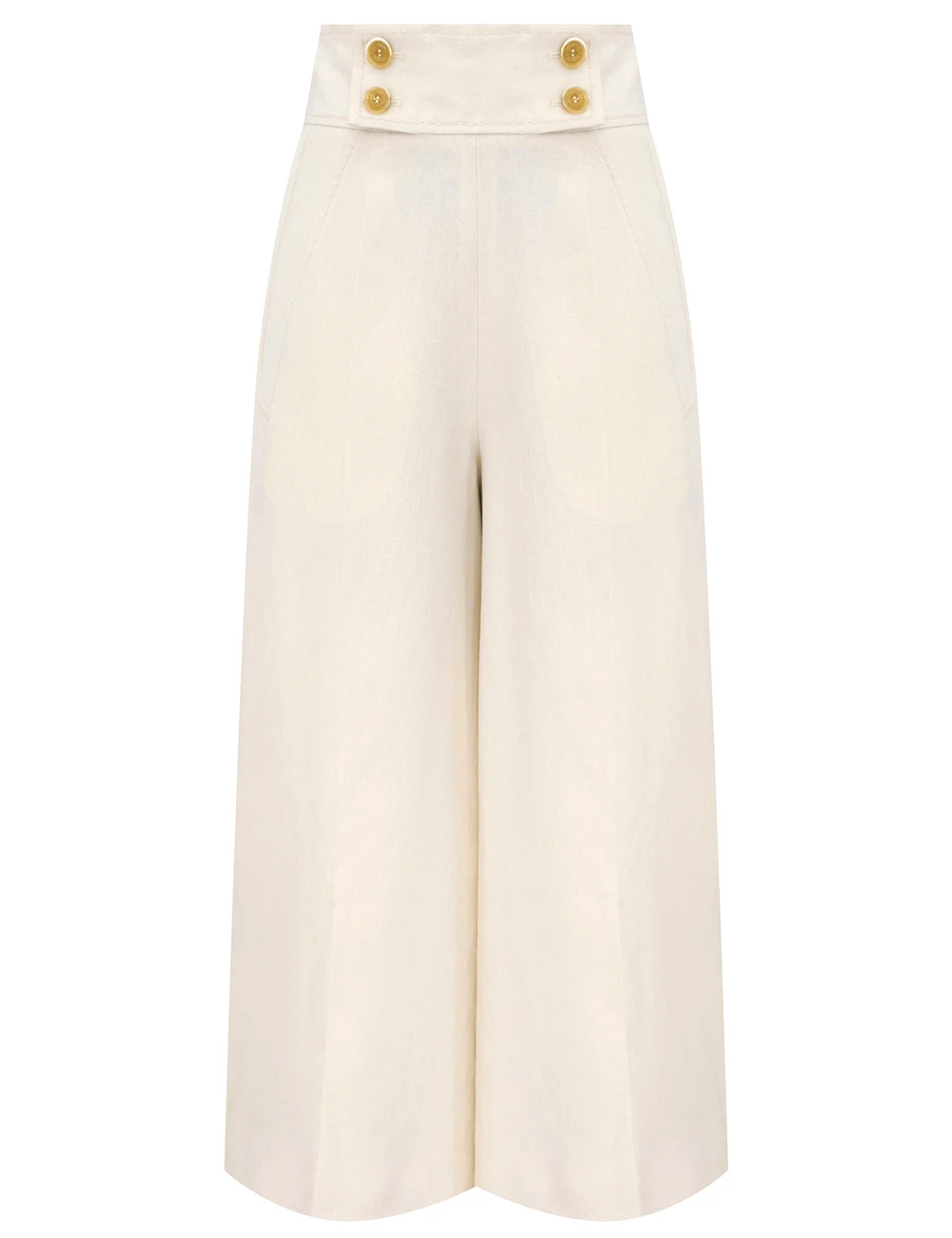 Zimmermann Clash Linen Culotte | Ready to Wear Collection Luxury Shoes Zimmermann Clash Linen Culotte