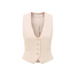 Zimmermann Clash Linen Scoop Waistcoat