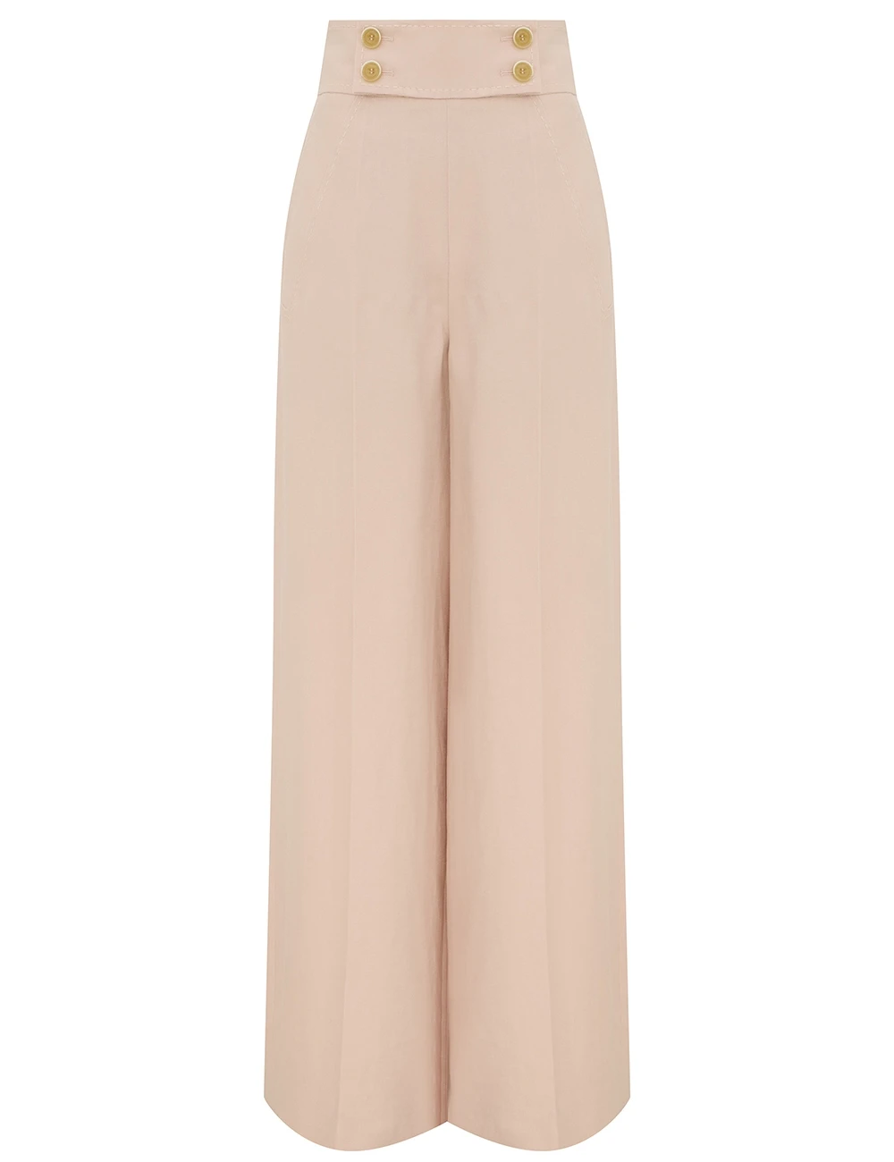 Zimmermann Clash Linen Wide Leg Pant | Ready to Wear Collection Luxury Shoes Zimmermann Clash Linen Wide Leg Pant