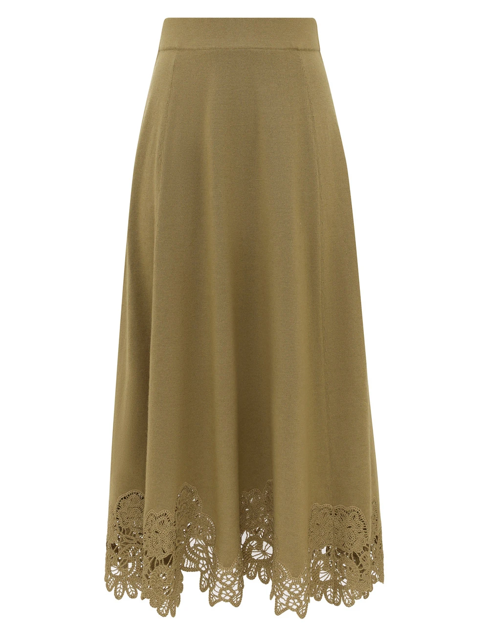 Zimmermann Clash Merino Lace Midi Skirt | Ready to Wear Collection Luxury Shoes Zimmermann Clash Merino Lace Midi Skirt