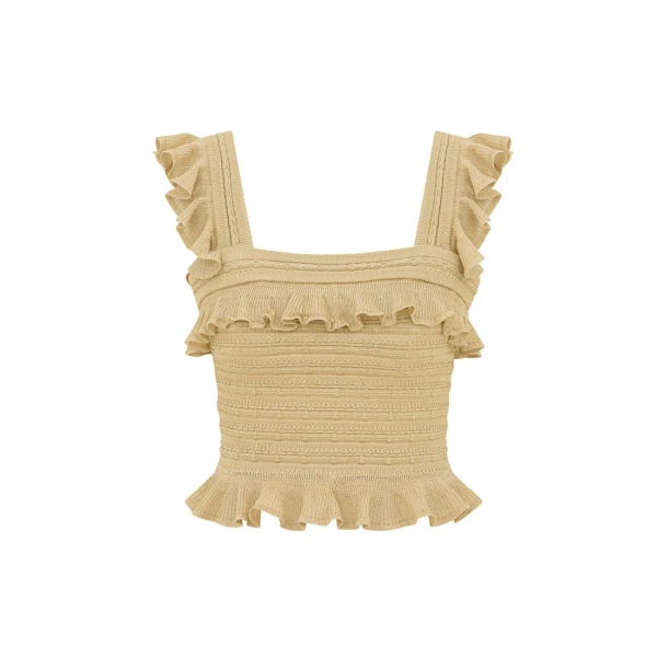 Zimmermann Clash Metallic Frill Cami