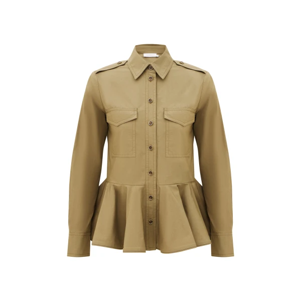 Zimmermann Clash Peplum Shirt