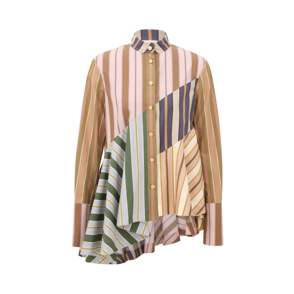 Clash Poplin Peplum Shirt