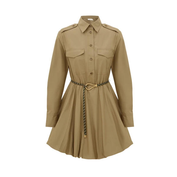Clash Poplin Shirt Dress