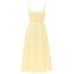 Zimmermann Clash Quilt Bustier Midi Dress