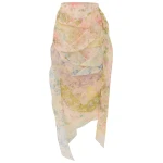 Zimmermann Clash Ribbon Midi Skirt