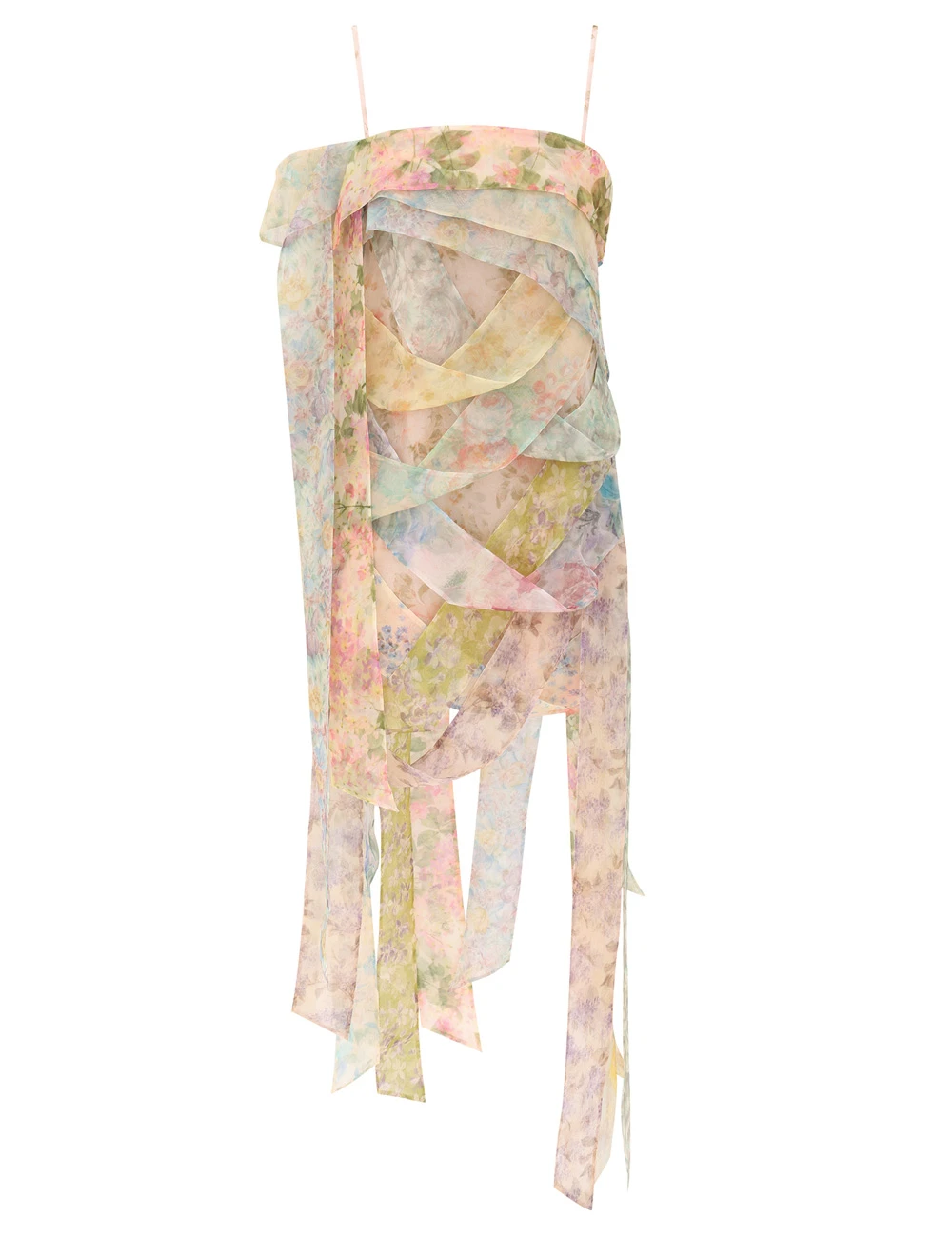 Zimmermann Clash Ribbon Mini Dress | Ready to Wear Collection Luxury Shoes Zimmermann Clash Ribbon Mini Dress