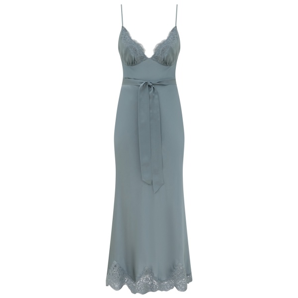 Zimmermann Clash Satin Lace Midi Dress