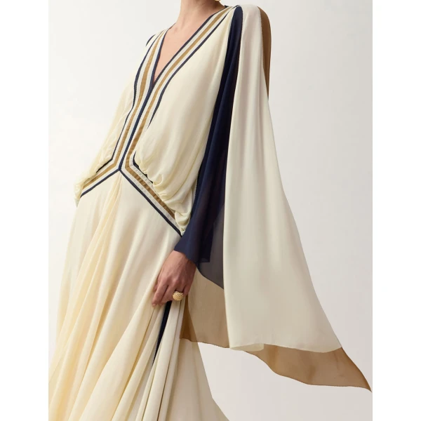 Zimmermann Clash Spliced Maxi Dress in Multicolour | Maxi Dresses | Luxury Shoes , view 5