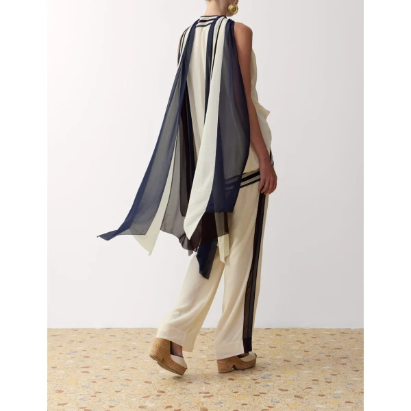 Zimmermann Clash Spliced Tunic in Multicolour | Tops | Luxury Shoes , view 4