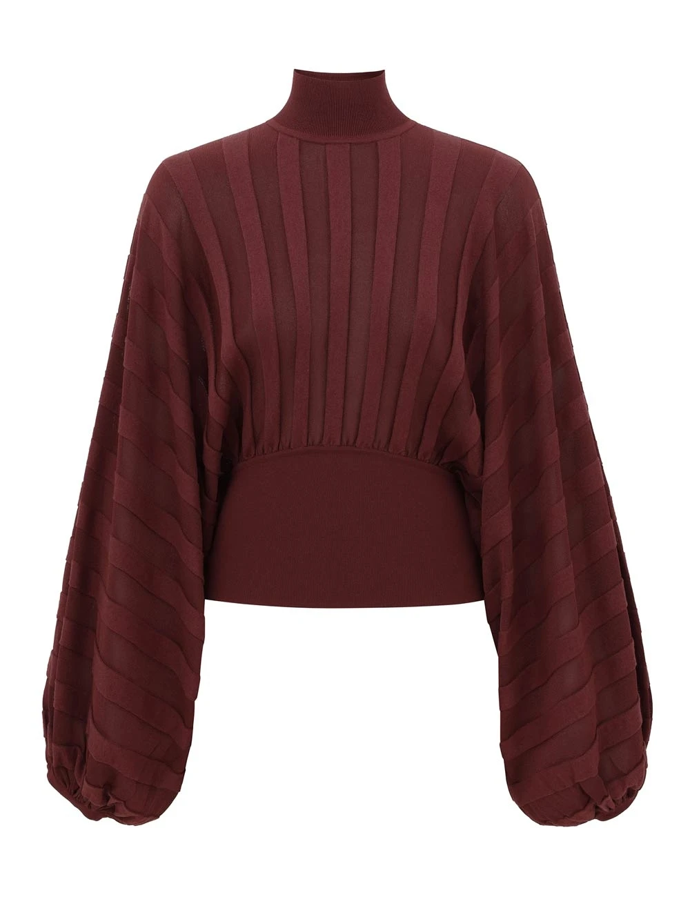 Zimmermann Clash Stripe Billow Sweater | Ready to Wear Collection Luxury Shoes Zimmermann Clash Stripe Billow Sweater