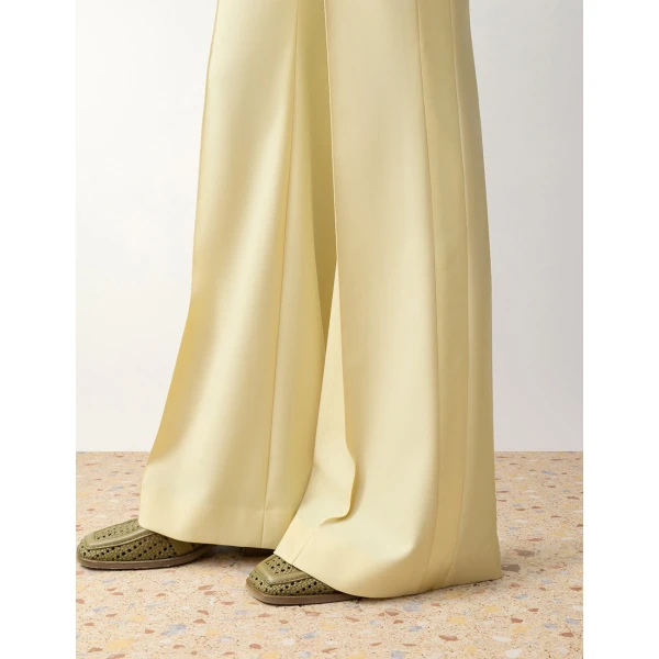 Zimmermann Clash Tuxedo Flare Pant in Yellow | Pants | Luxury Shoes , view 5