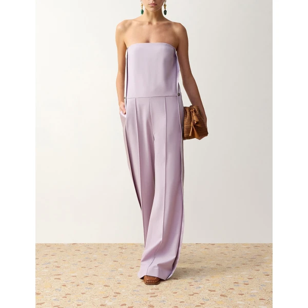 Zimmermann Clash Tuxedo Jumpsuit in Purple | Jumpsuit | Luxury Shoes , view 2