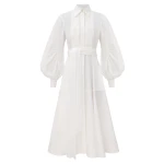 Zimmermann Clash Tuxedo Shirt Dress