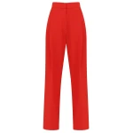 Zimmermann Clash Tuxedo Straight Pant in Red | Pants | Luxury Shoes 