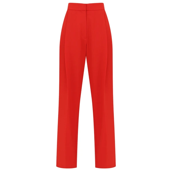 Zimmermann Clash Tuxedo Straight Pant in Red | Pants | Luxury Shoes 