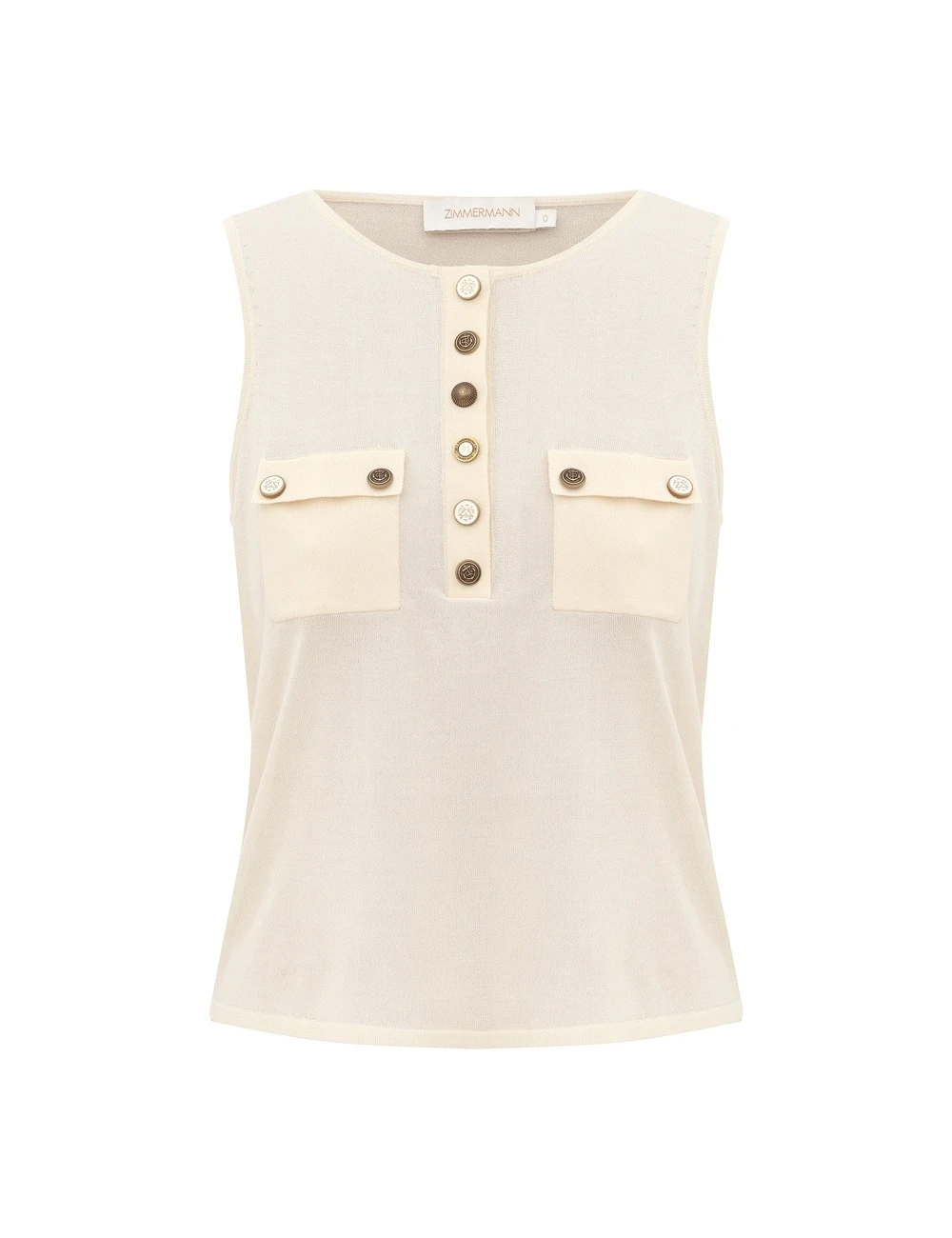 Zimmermann Clash Utility Tank | Ready to Wear Collection Luxury Shoes Zimmermann Clash Utility Tank