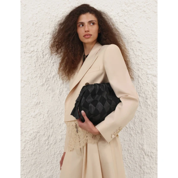Zimmermann Cloud 91 Medium Clutch in Black, view 2