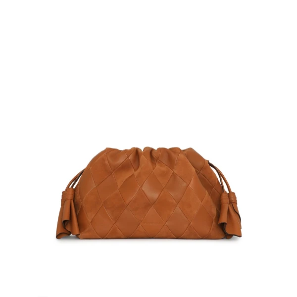 Zimmermann Cloud 91 Medium Clutch in Brown | Clutch Bags | Luxury Shoes 