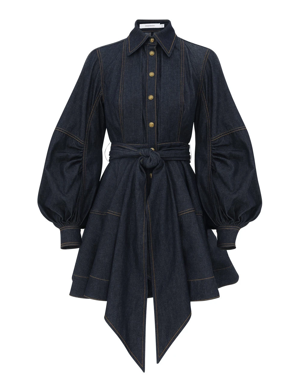 Zimmermann Denim Sash Mini Dress in Blue Zimmermann Denim Sash Mini Dress in Blue | Mini Dresses | Luxury Shoes