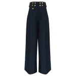 Zimmermann Denim Tailored Pant in Blue | Denim | Luxury Shoes 