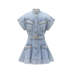 Zimmermann Denim Utility Mini Dress