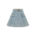 Zimmermann Denim Utility Mini Skirt