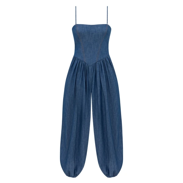Zimmermann Echo Denim Jumpsuit
