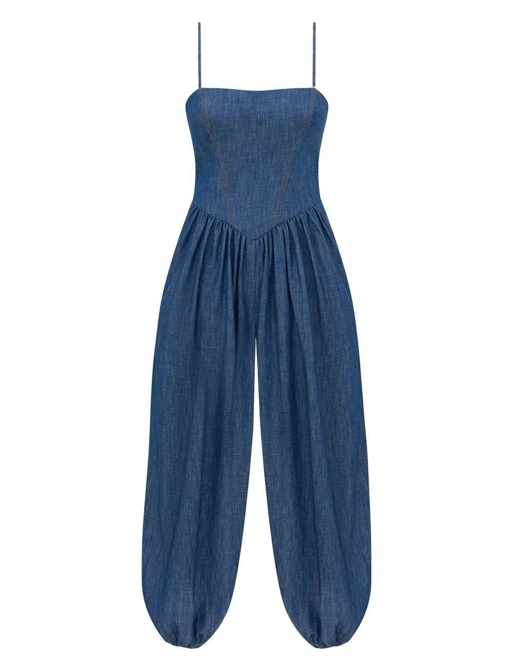 Zimmermann Echo Denim Jumpsuit | Ready to Wear Collection Luxury Shoes Zimmermann Echo Denim Jumpsuit