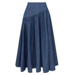 Zimmermann Echo Denim Midi Skirt