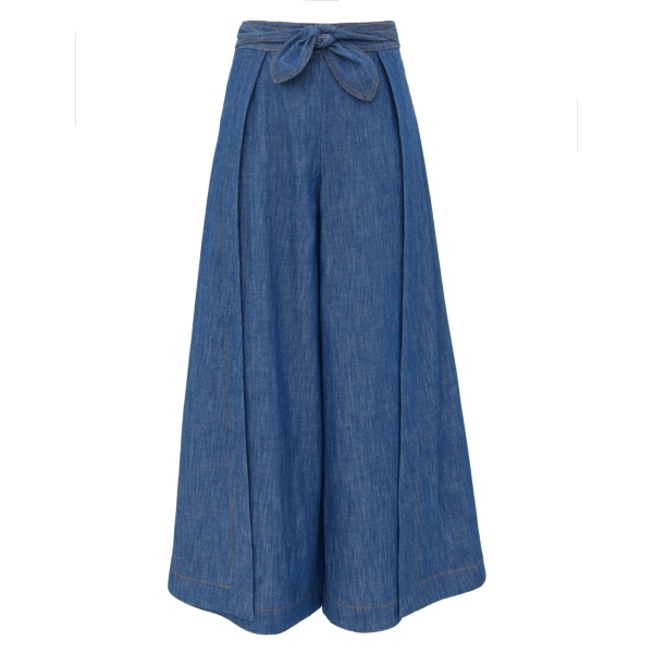 Zimmermann Echo Denim Wrap Pant