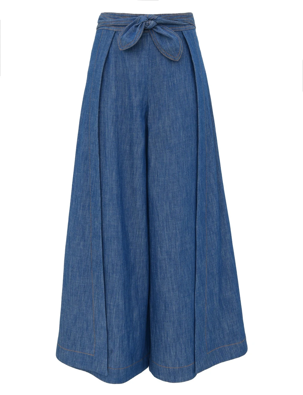 Zimmermann Echo Denim Wrap Pant | Ready to Wear Collection Luxury Shoes Zimmermann Echo Denim Wrap Pant