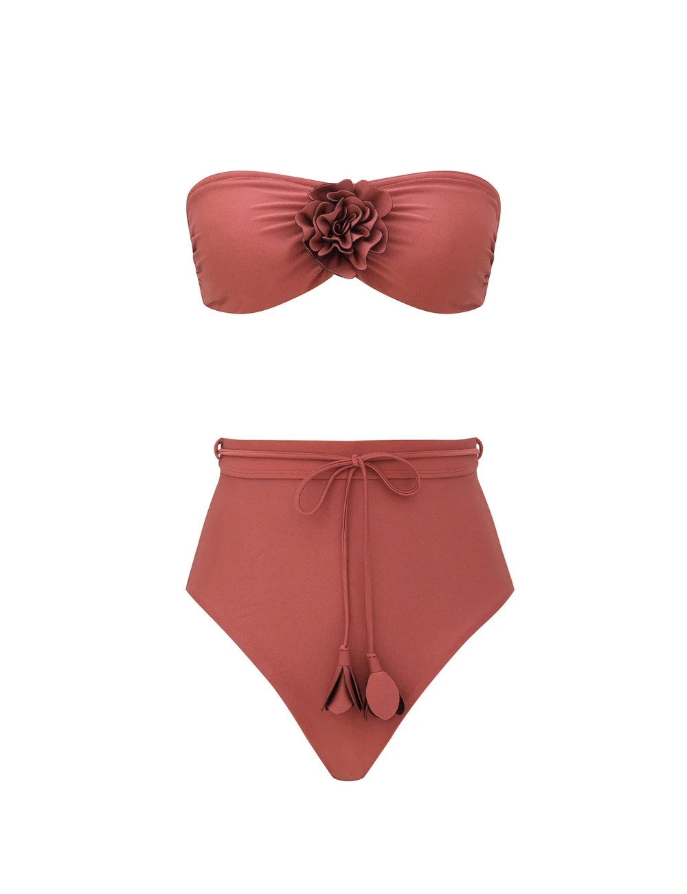Zimmermann Echo Flower Bandeau Bikini | Ready to Wear Collection Luxury Shoes Zimmermann Echo Flower Bandeau Bikini