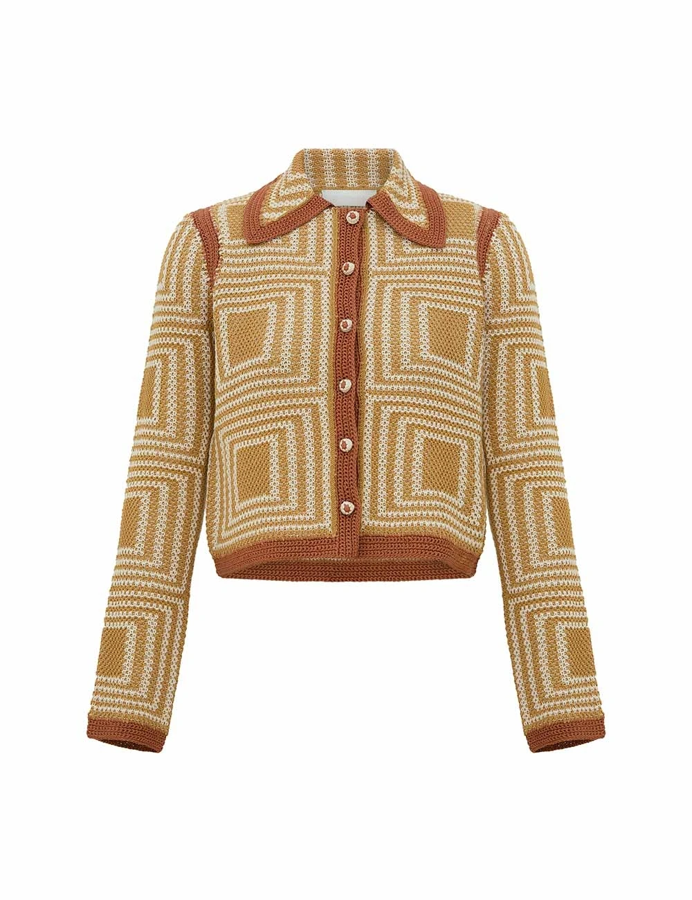Zimmermann Echo Jacquard Cardigan | Ready to Wear Collection Luxury Shoes Zimmermann Echo Jacquard Cardigan