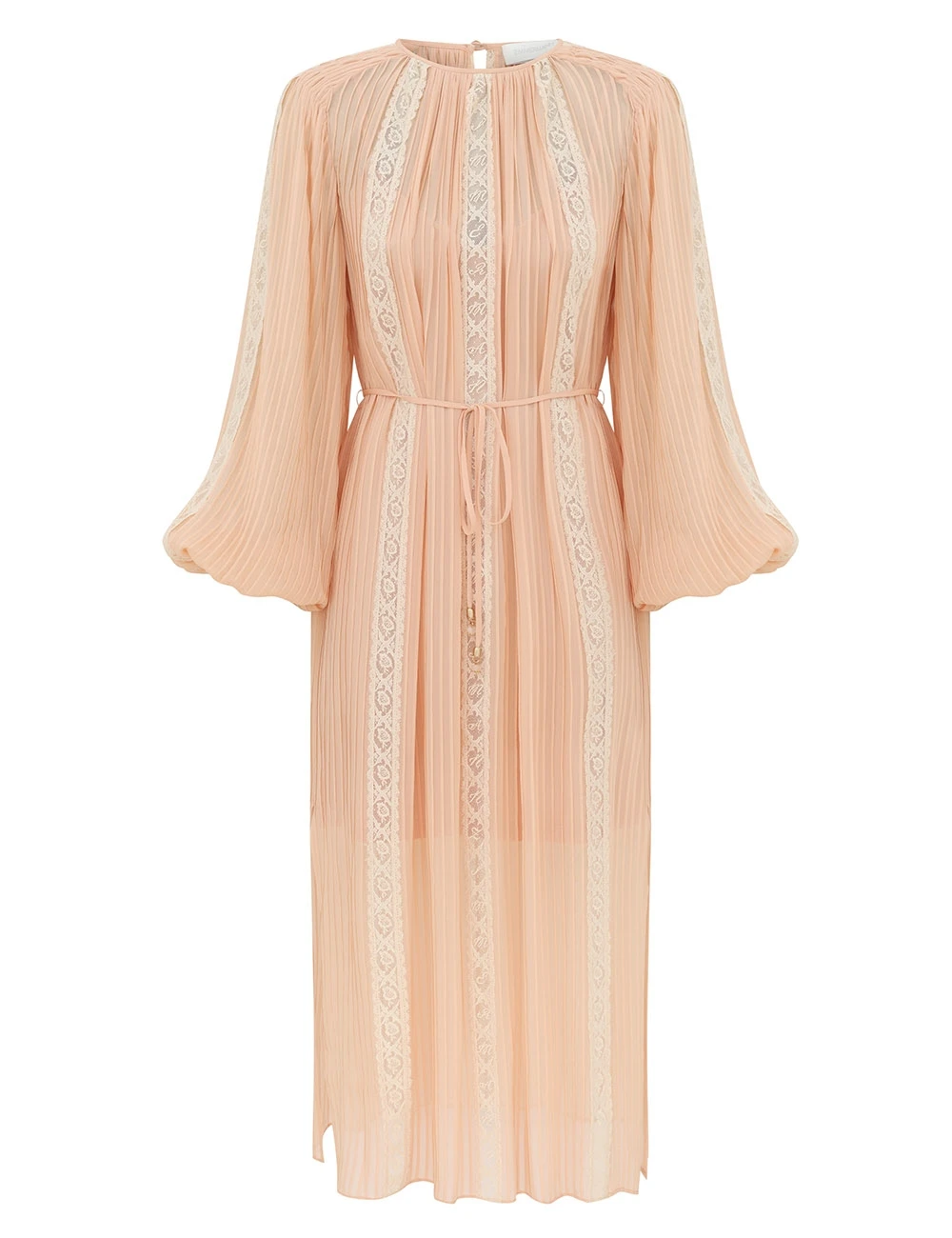 Zimmermann Echo Lace Panel Midi | Ready to Wear Collection Luxury Shoes Zimmermann Echo Lace Panel Midi