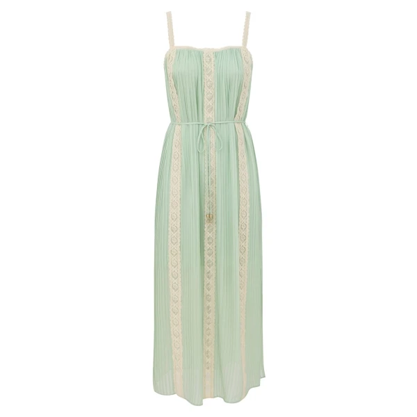 Echo Lace Panel Slip Dress