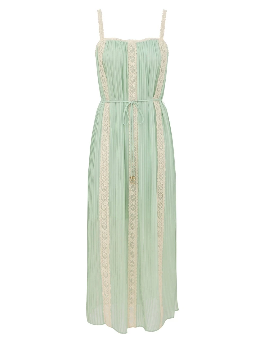 Zimmermann Echo Lace Panel Slip Dress | Ready to Wear Collection Luxury Shoes Zimmermann Echo Lace Panel Slip Dress