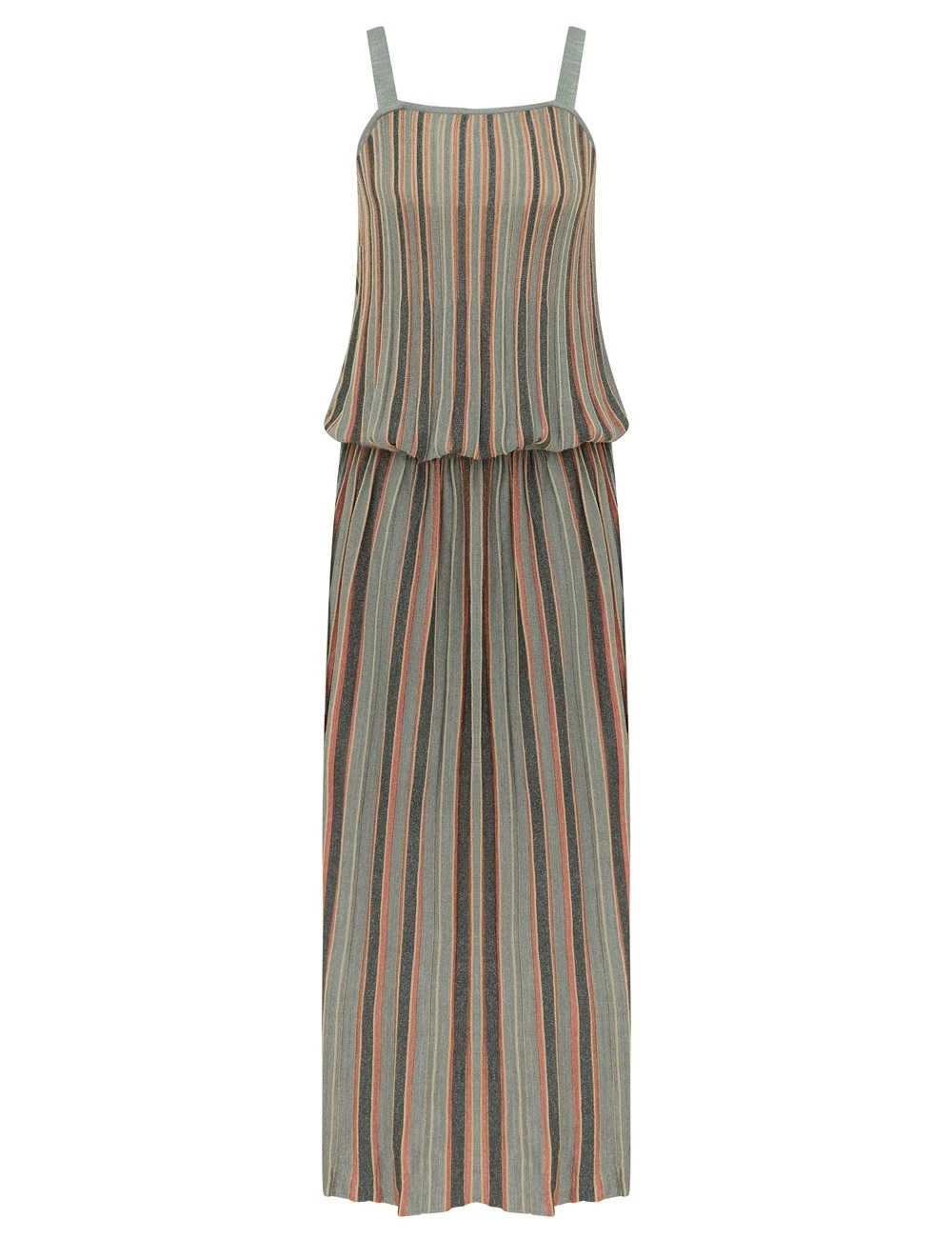 Zimmermann Echo Metallic Stripe Dress | Ready to Wear Collection Luxury Shoes Zimmermann Echo Metallic Stripe Dress