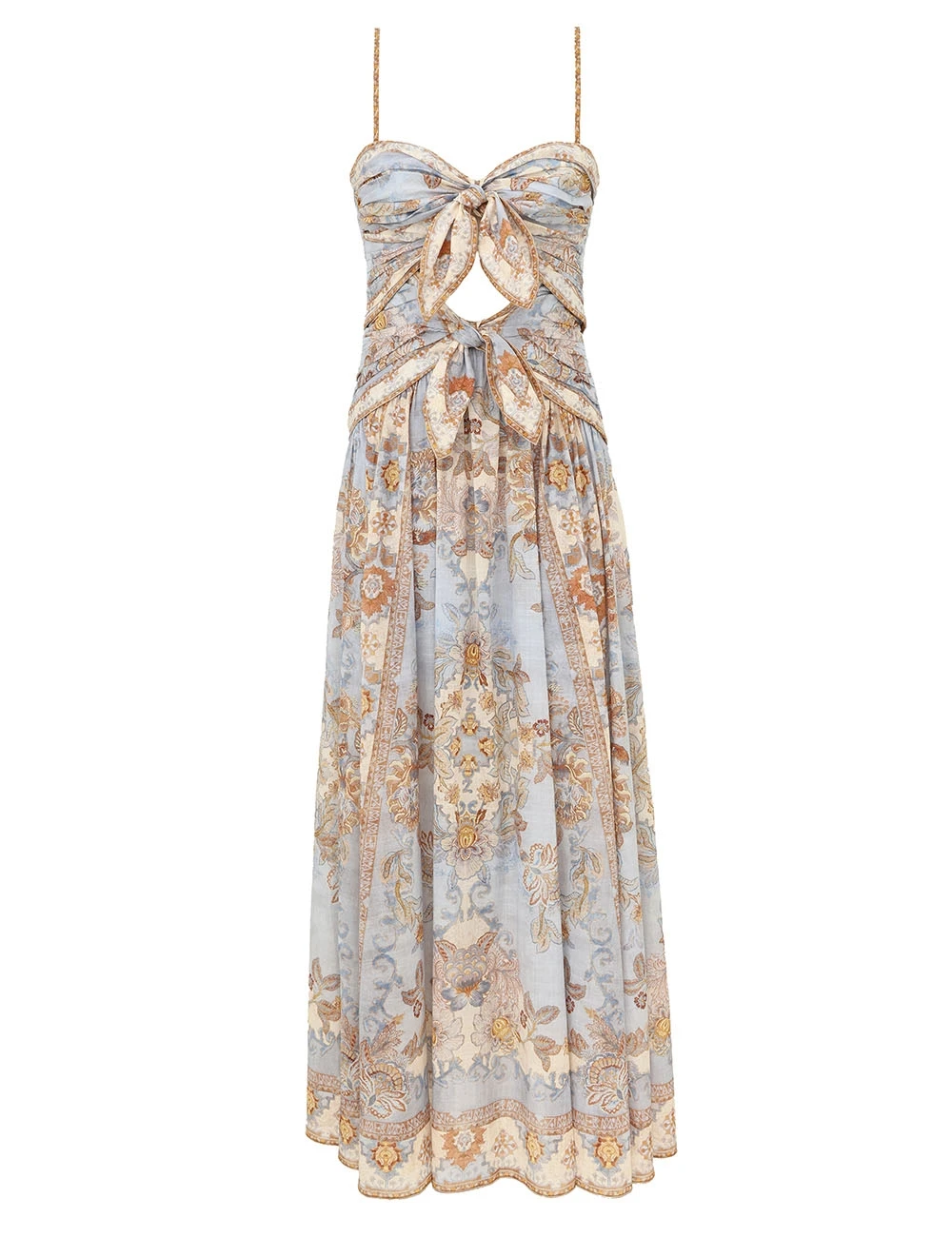Zimmermann Echo Scarf Midi Dress | Ready to Wear Collection Luxury Shoes Zimmermann Echo Scarf Midi Dress