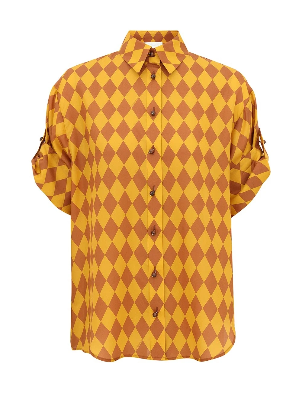 Zimmermann Echo Short Sleeve Shirt | Ready to Wear Collection Luxury Shoes Zimmermann Echo Short Sleeve Shirt