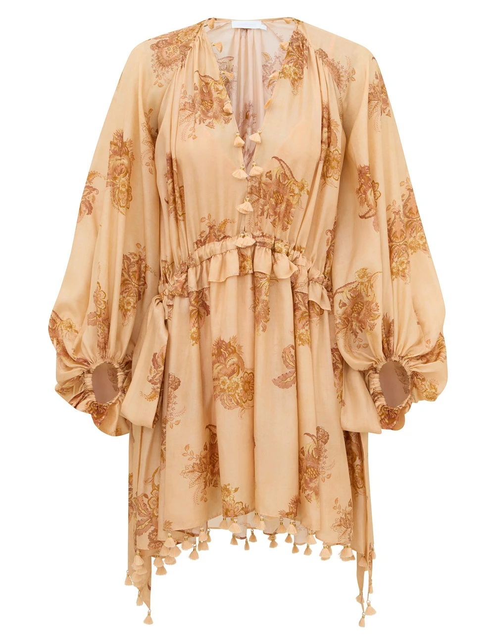 Zimmermann Echo Tassel Mini Dress | Ready to Wear Collection Luxury Shoes Zimmermann Echo Tassel Mini Dress