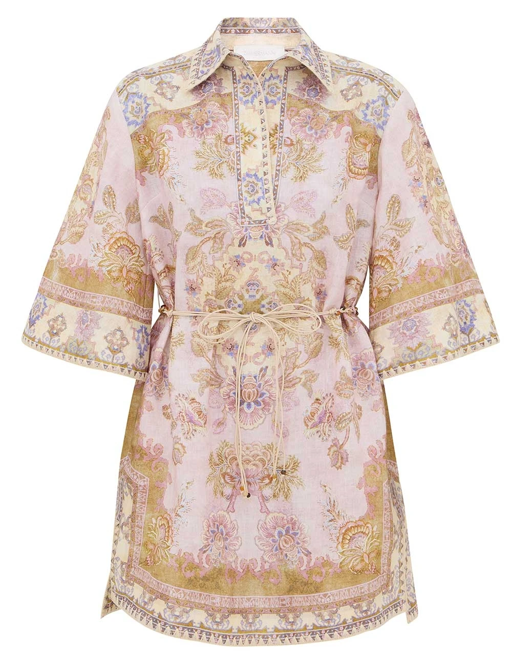 Zimmermann Echo Tunic Mini Dress | Ready to Wear Collection Luxury Shoes Zimmermann Echo Tunic Mini Dress