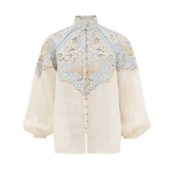 Zimmermann Fairlight Applique Blouse